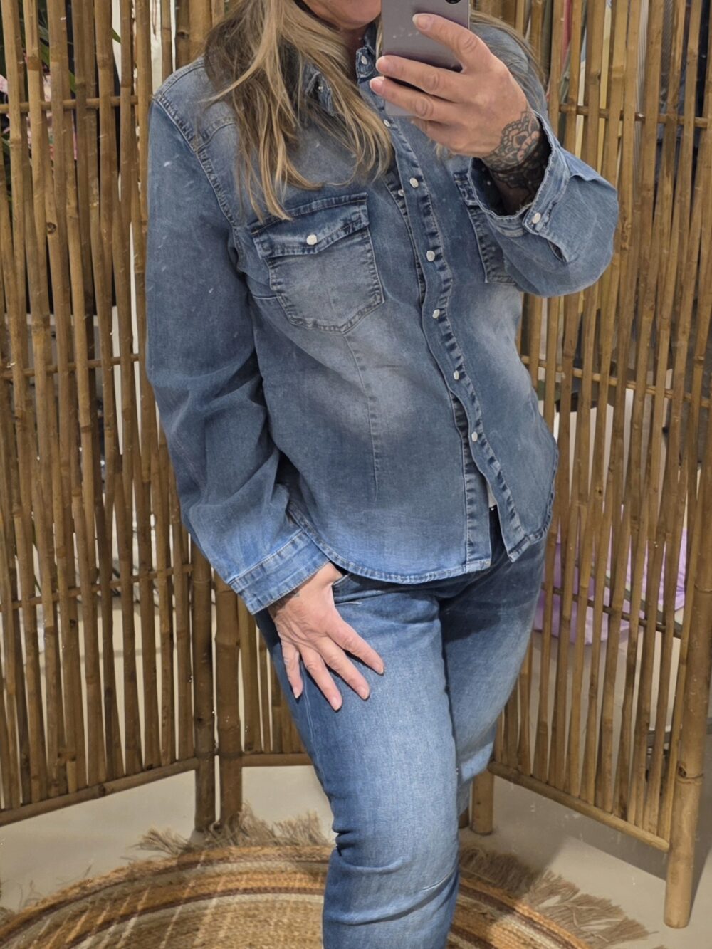 Denim stretch blouse Lev