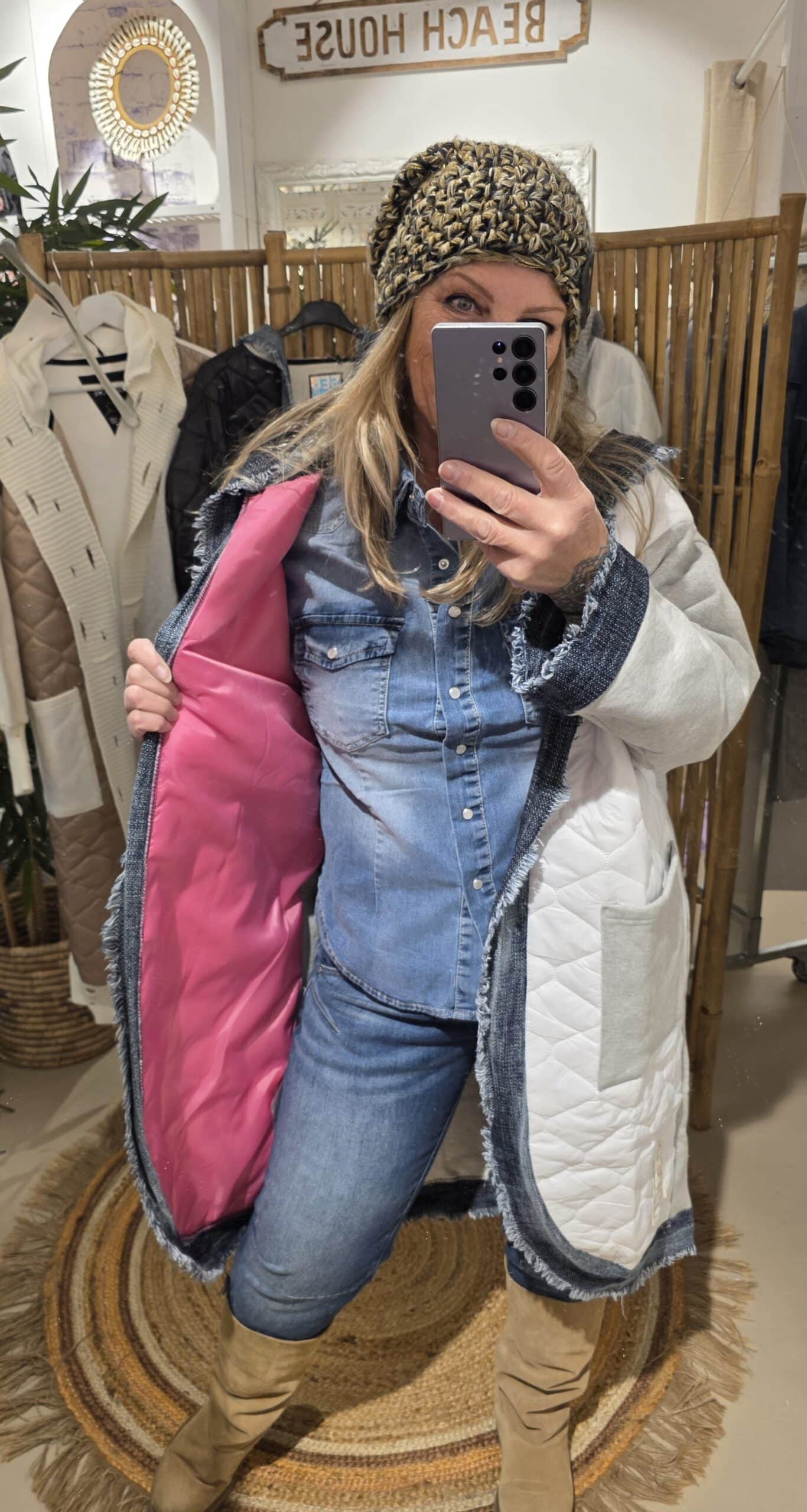 Denim stretch blouse Lev - Afbeelding 6