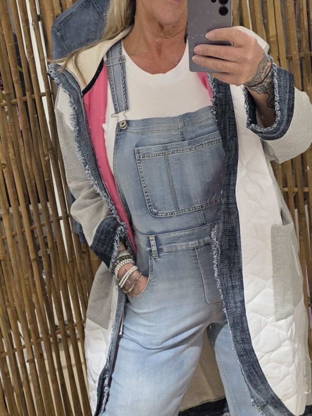 Denim tuinpak oversized