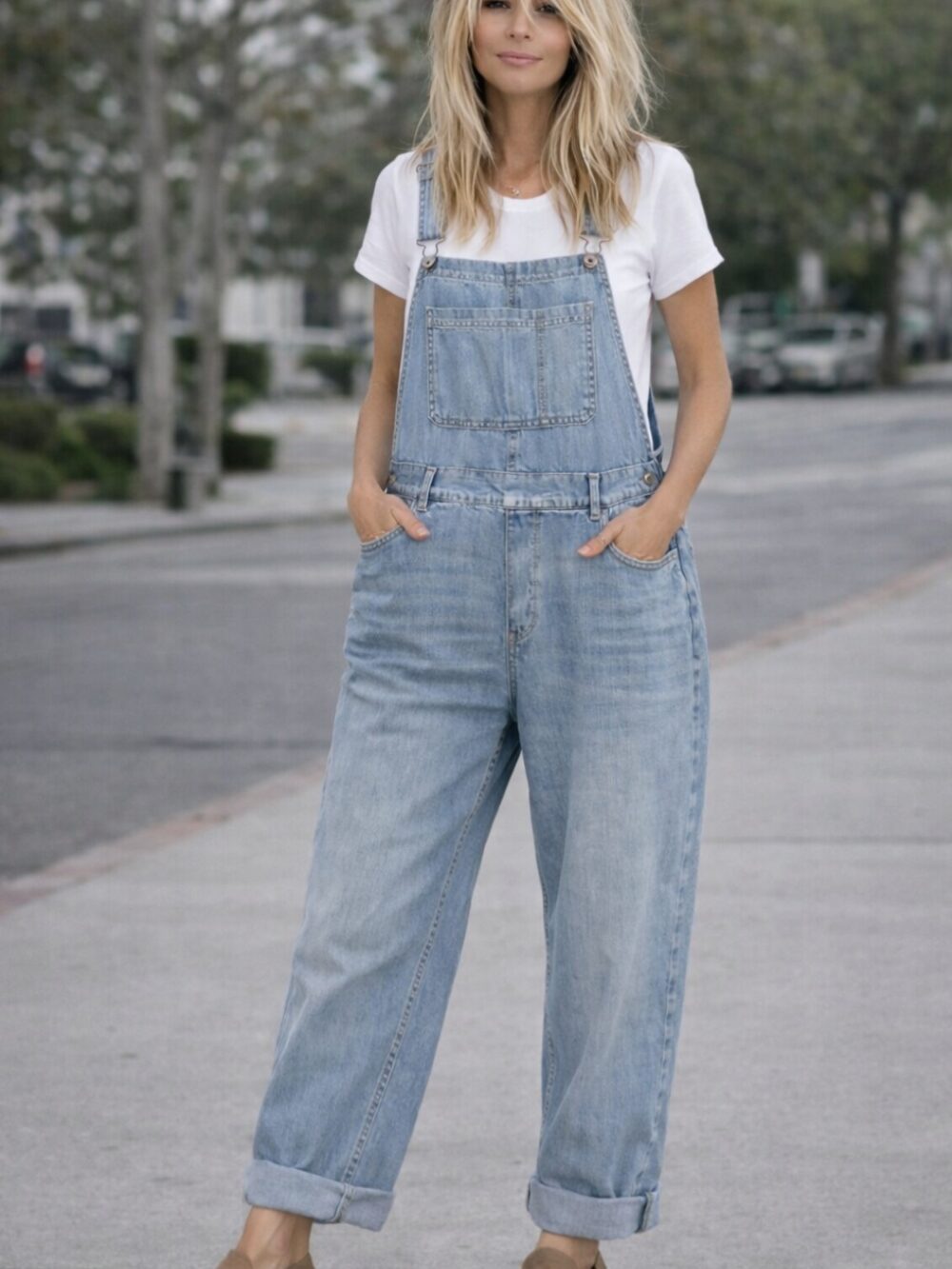 Denim tuinpak oversized