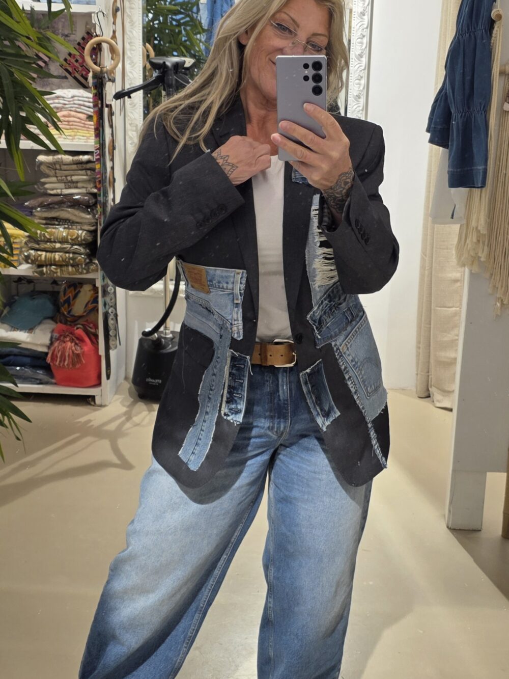 Limited edition blazer dusty denim