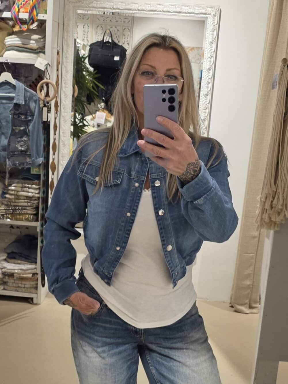 Kort jeans jasje