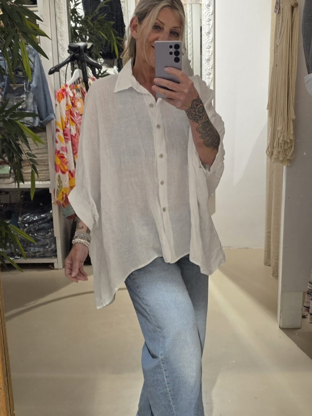Linnen blouse Bella