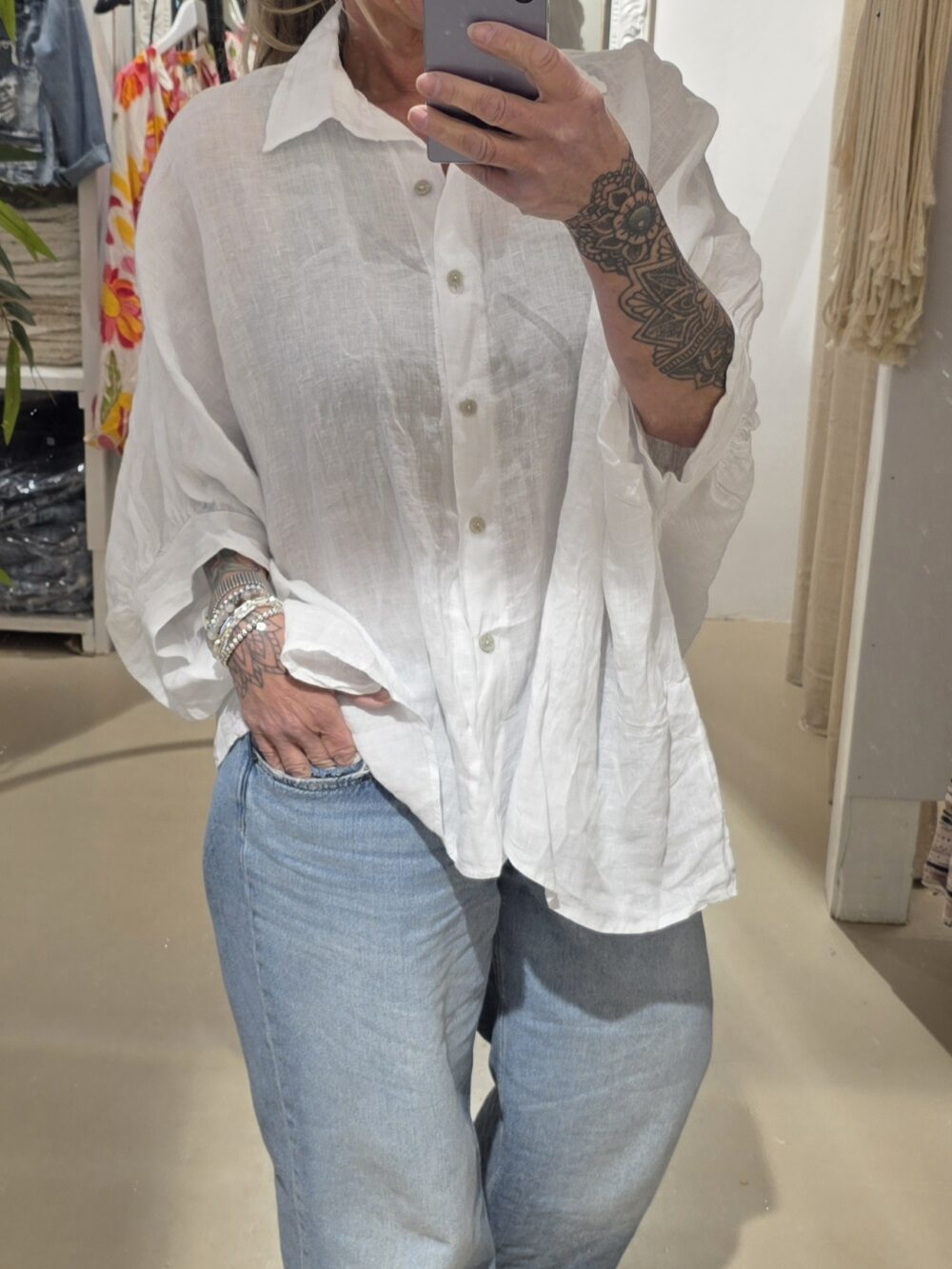 Linnen blouse Bella