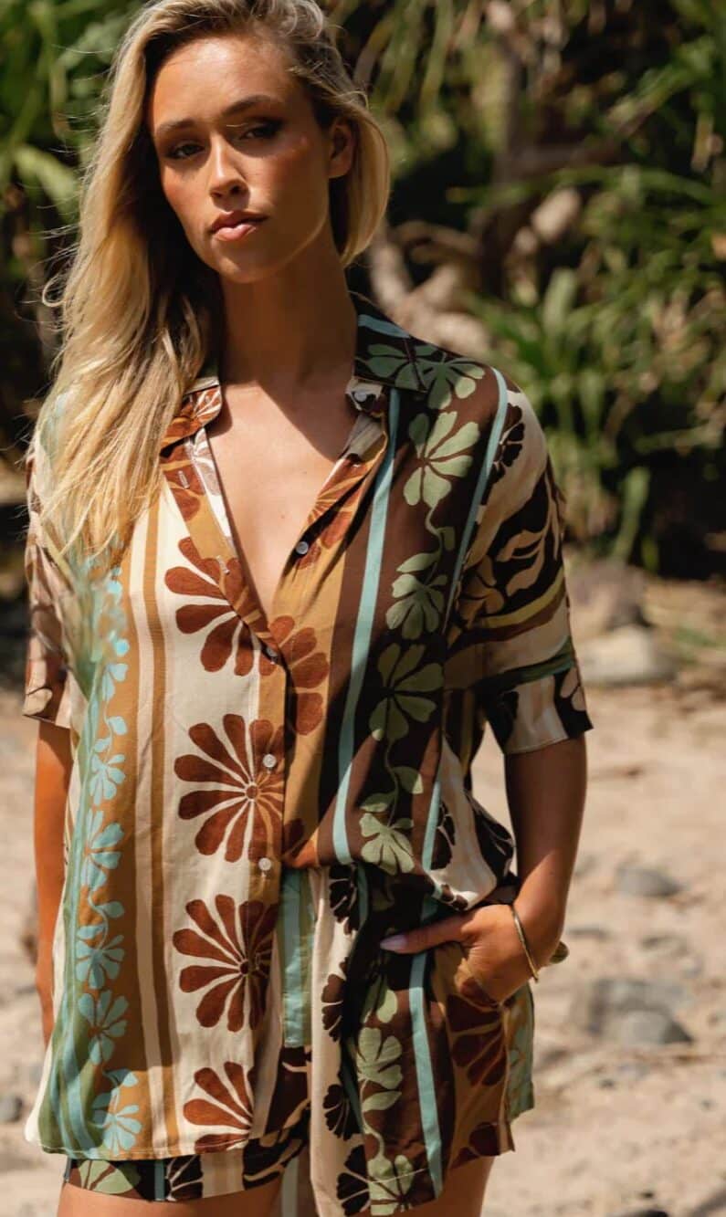 Jaase oversized blouse cacao