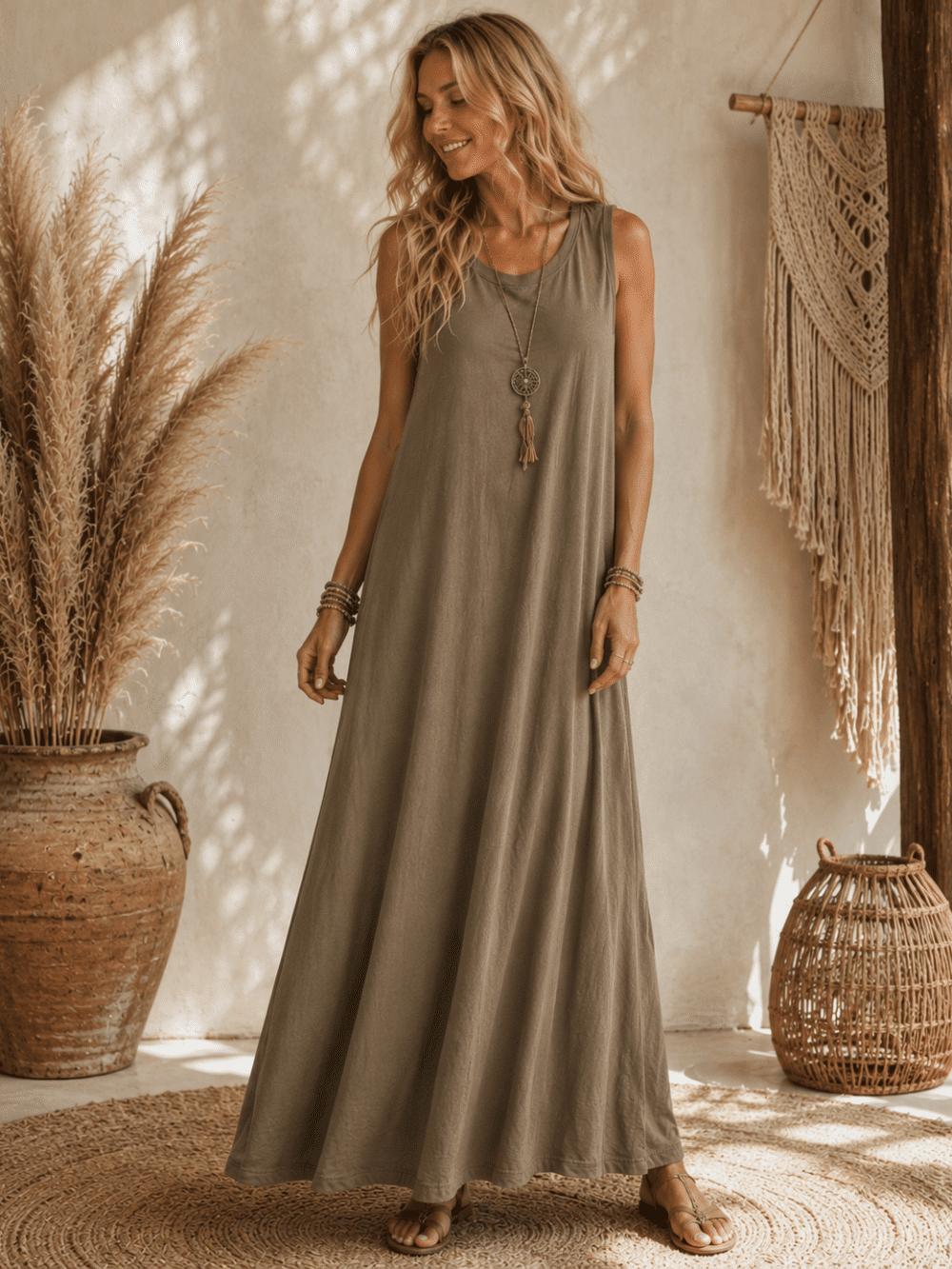 Maxi tricot jurk Maddy