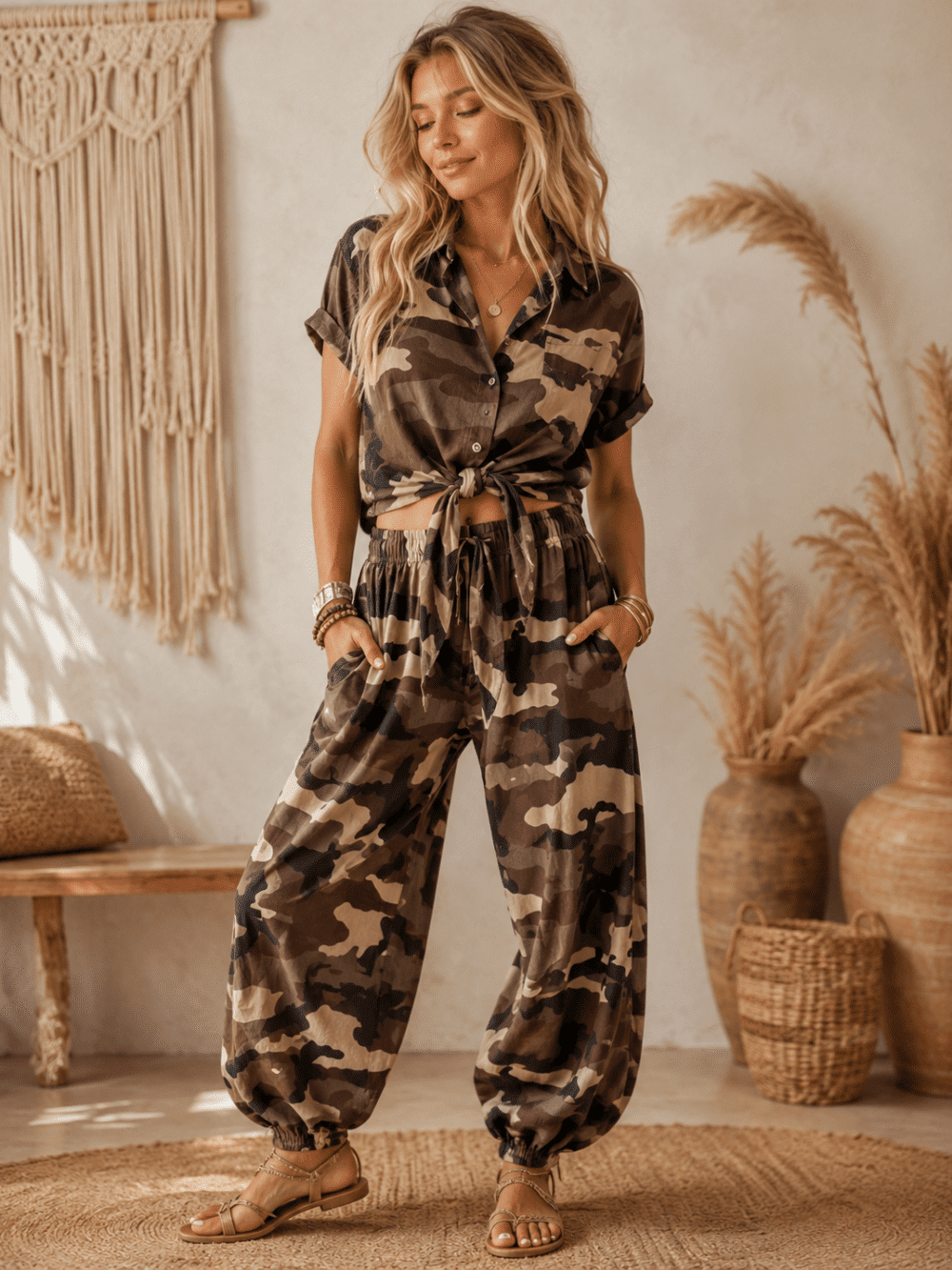 Balloon broek Ava Army