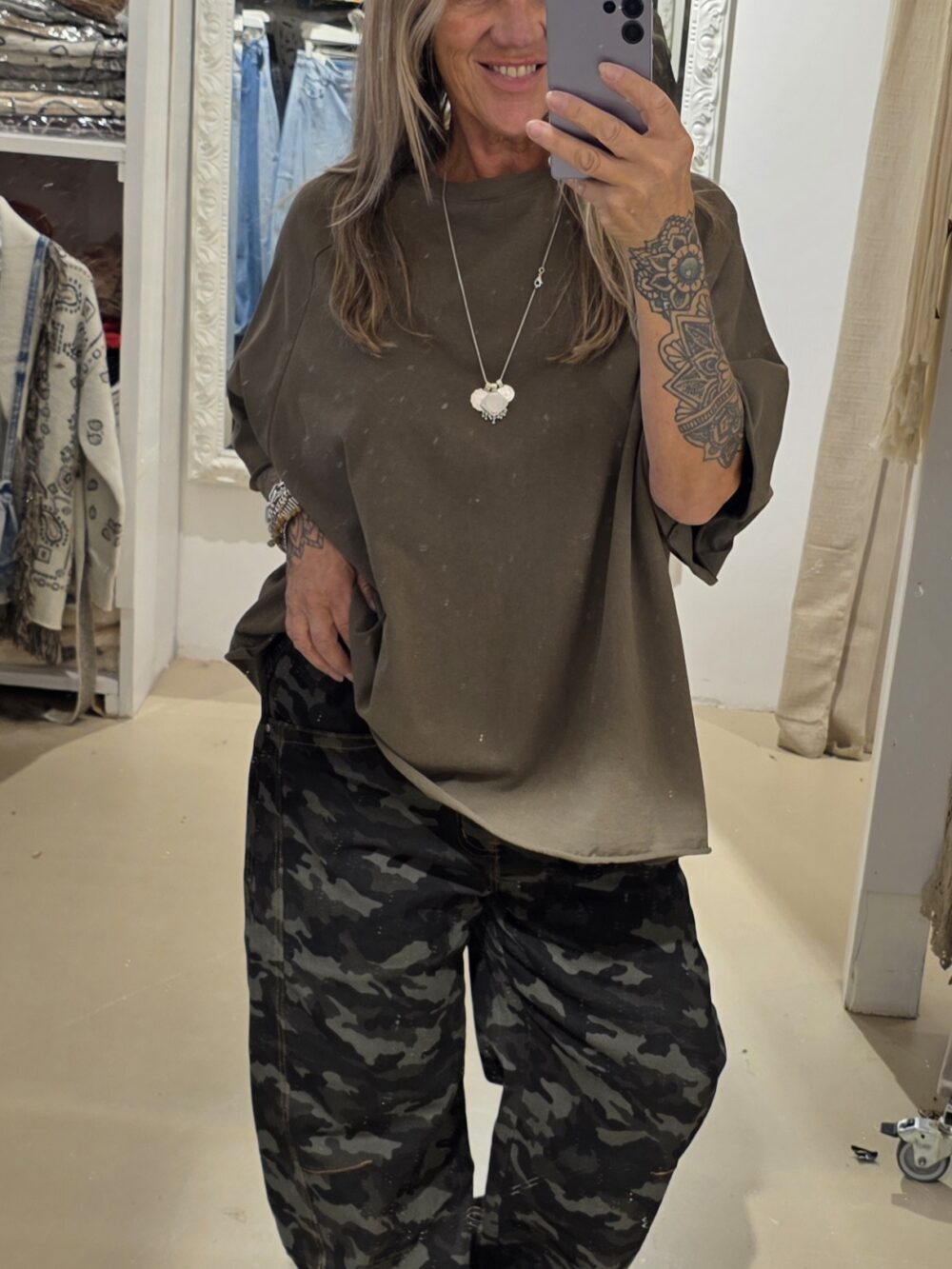 Army barrel jeans