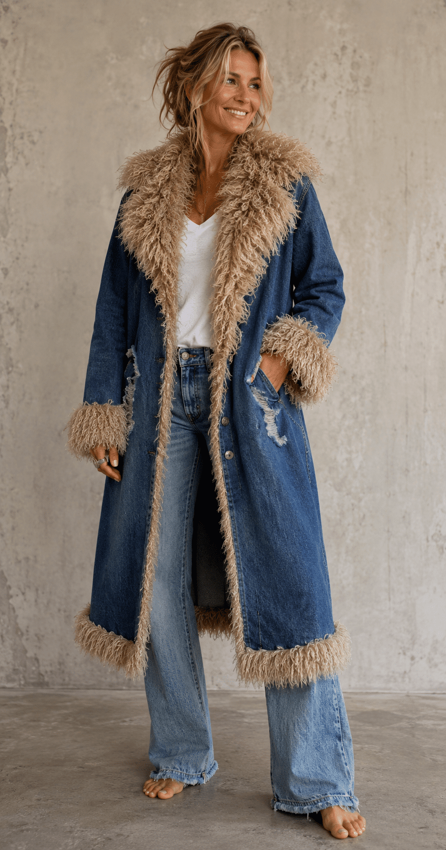 Dwarsligger actie bohemien jas - Afbeelding 5