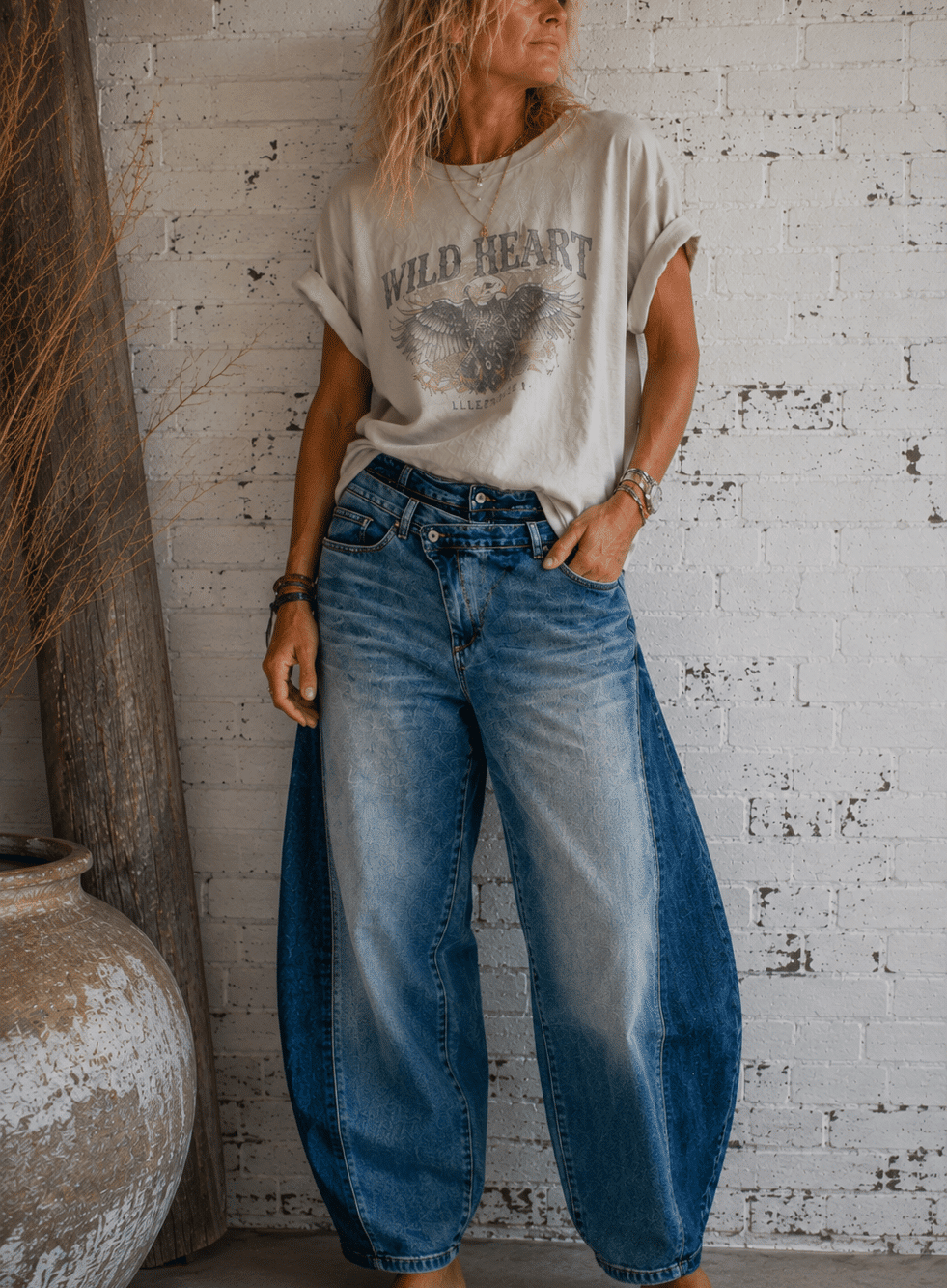 Jeans dubble waist