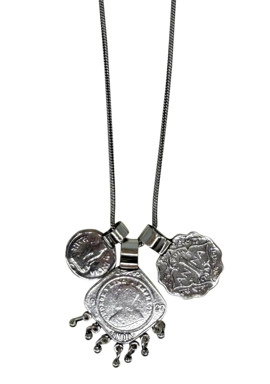 Triple coin necklace, moost wanted - Afbeelding 5