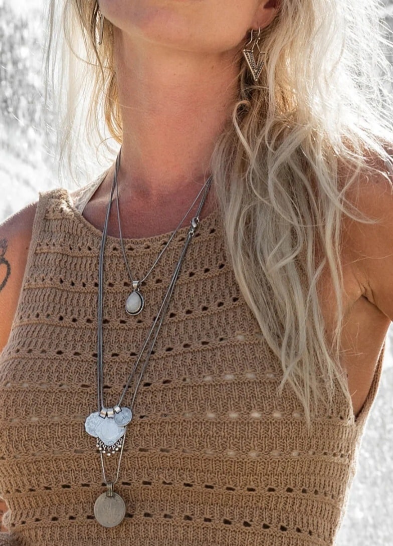 Triple coin necklace, moost wanted - Afbeelding 3