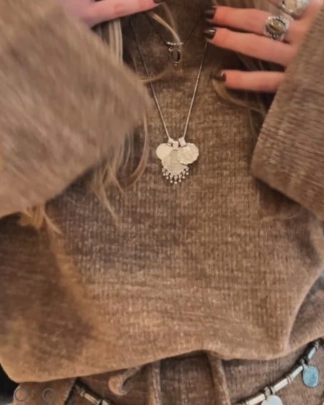 Triple coin necklace, moost wanted - Afbeelding 4