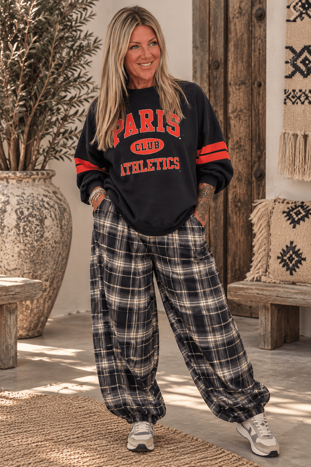 Pof balloon broek ruit - Afbeelding 2