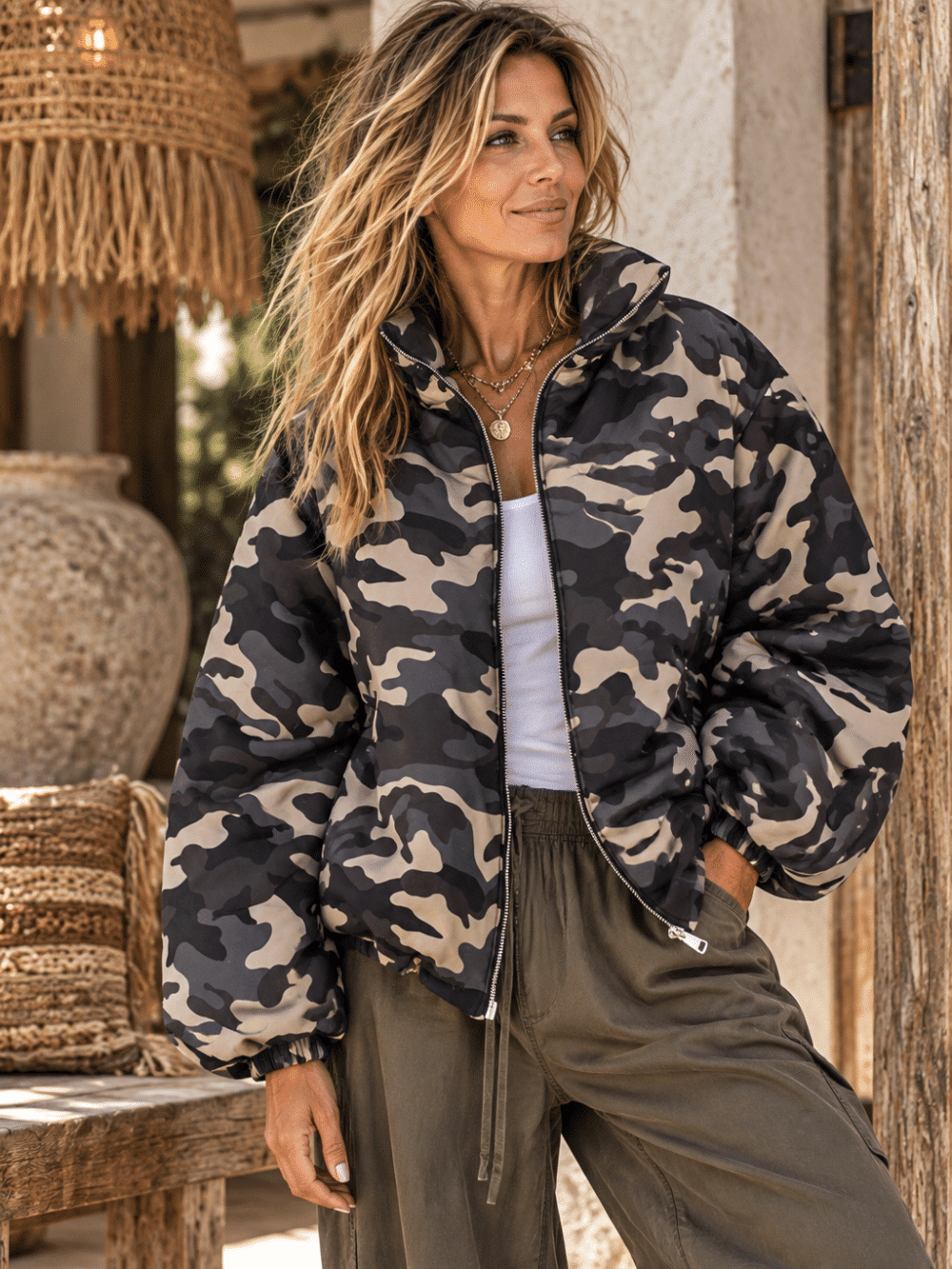 Bomber camou outdoors