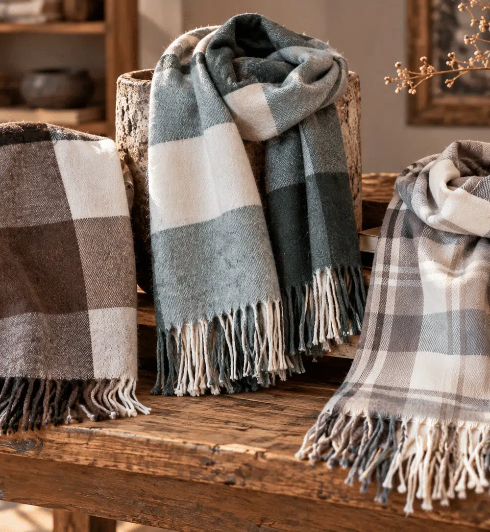 Warme trendy sjaals