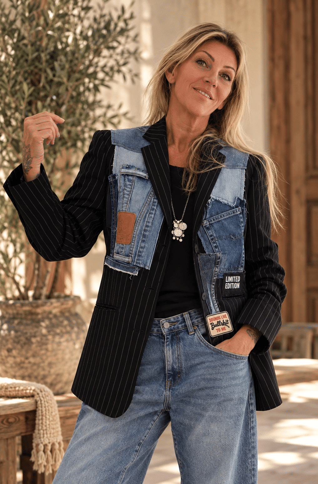 Limited edition krijtstreep Kenzi - Afbeelding 3