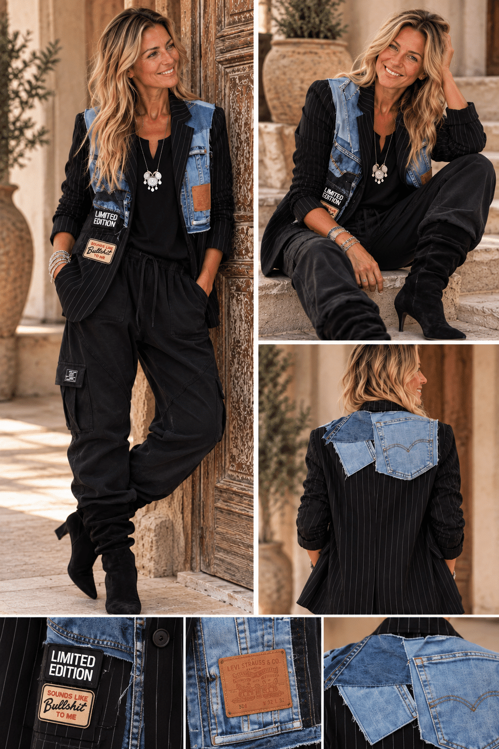 Limited edition krijtstreep Kenzi