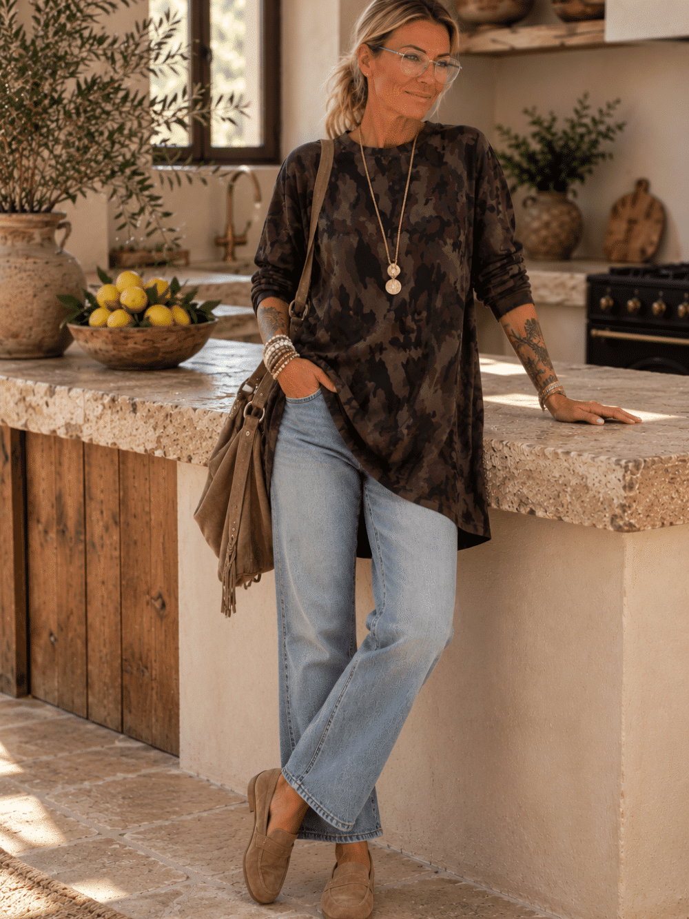 Camou long shirt